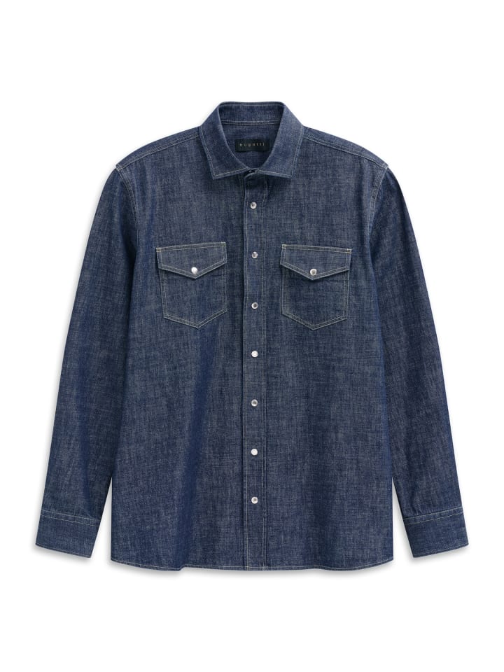 Джинсовая рубашка цвета 390-синий Bugatti
Джинсовая рубашка цвета 390-синий Bugatti