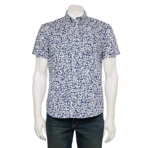 Мужская адаптивная рубашка с коротким рукавом идеальной длины Sonoma Goods For Life, цвет baha batik blue
Мужская адаптивная рубашка с коротким рукавом идеальной длины Sonoma Goods For Life, цвет baha batik blue