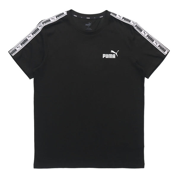 Футболка taping logo t-shirt 'black' Puma, черный 
Футболка taping logo t-shirt 'black' Puma, черный