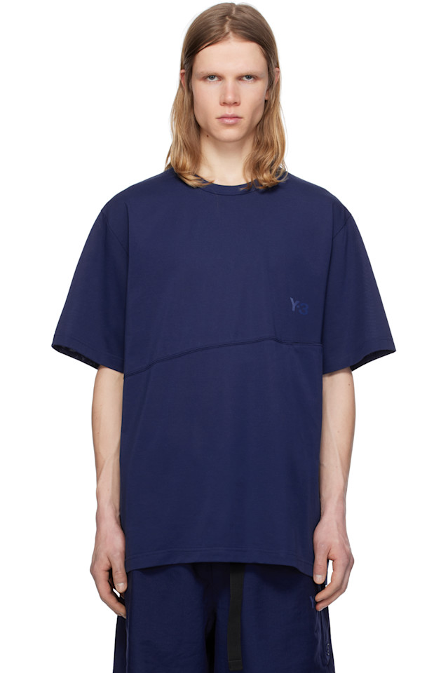 Футболка с U-образным вырезом Y-3, синий
Футболка с U-образным вырезом Y-3, синий