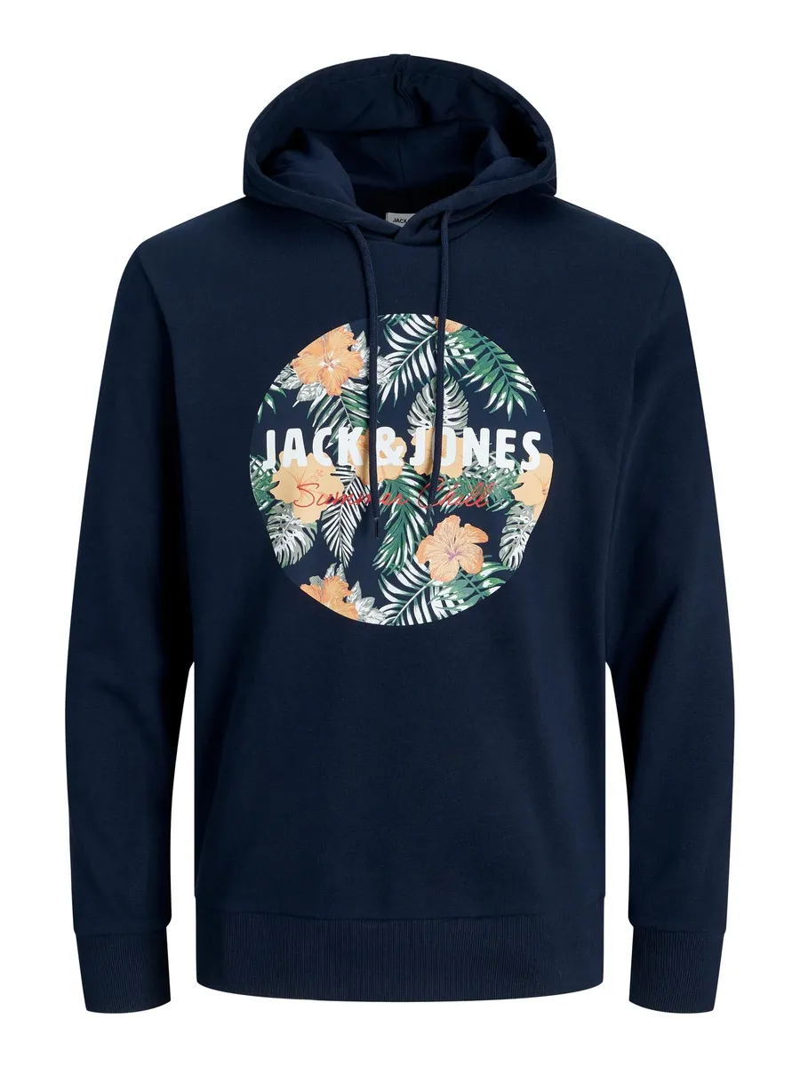 Толстовка Jack & Jones "JJCHILL SHAPE SWEAT HOOD", синий 
Толстовка Jack & Jones "JJCHILL SHAPE SWEAT HOOD", синий