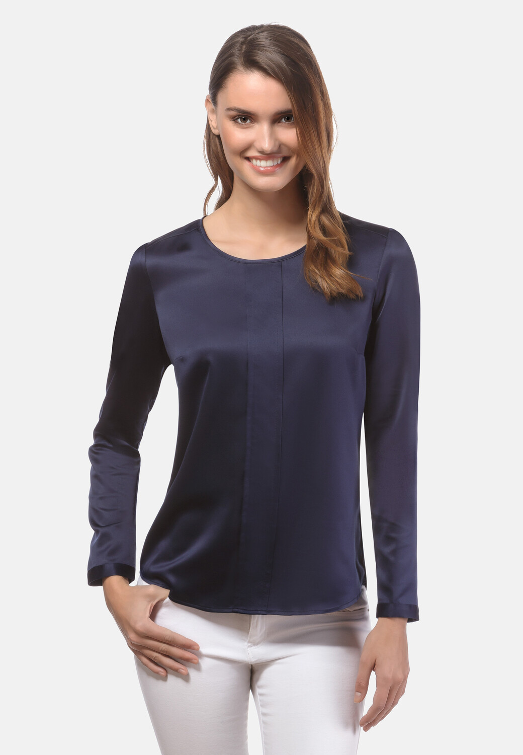 Блуза Vincenzo Boretti leicht tailliert, темно-синий
Блуза Vincenzo Boretti leicht tailliert, темно-синий