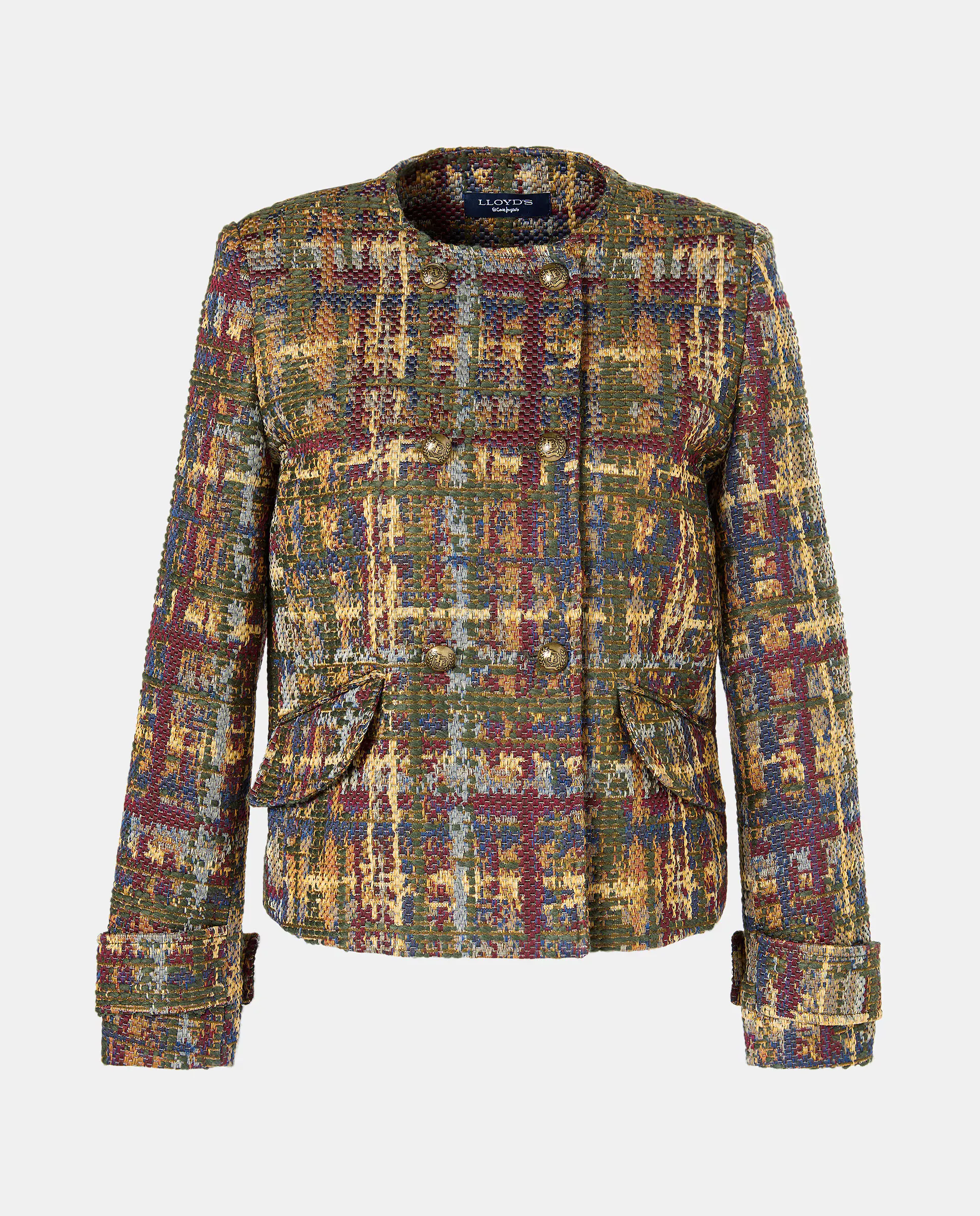 Женская короткая куртка жаккард Lloyd's, зеленый
Женская короткая куртка жаккард Lloyd's, зеленый