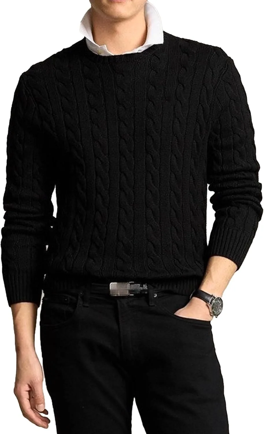Мужской свитер с косой Cable Knit, длинный рукав DGHM-JLMY
Мужской свитер с косой Cable Knit, длинный рукав DGHM-JLMY