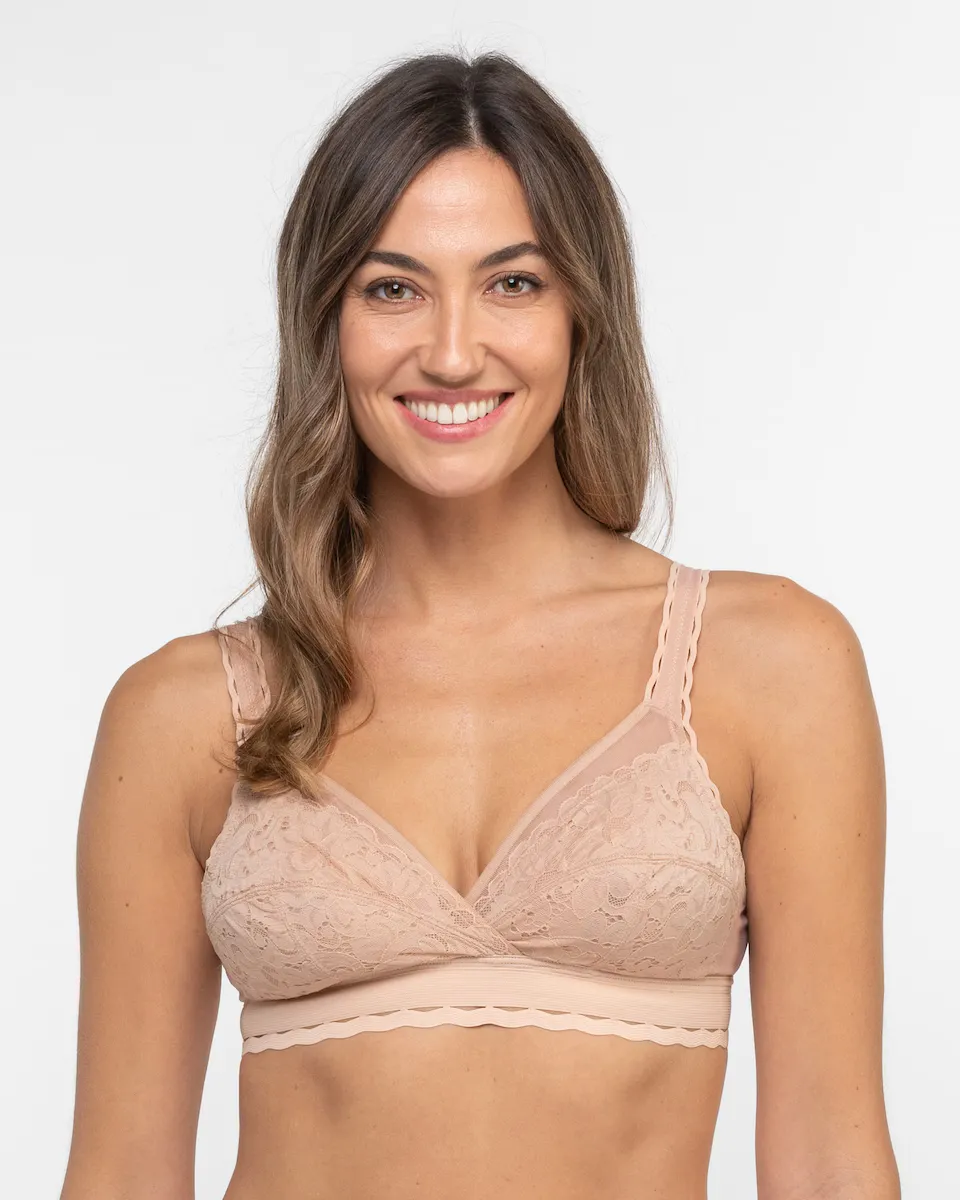 Бюстгальтер без косточек с переработанным кружевом и тюлем Playtex, натуральный
Бюстгальтер без косточек с переработанным кружевом и тюлем Playtex, натуральный