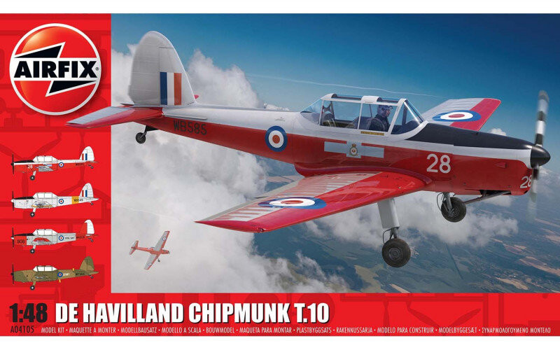 Пластиковая модель De Havilland Chipmunk T.10 1/48. Airfix
Пластиковая модель De Havilland Chipmunk T.10 1/48. Airfix