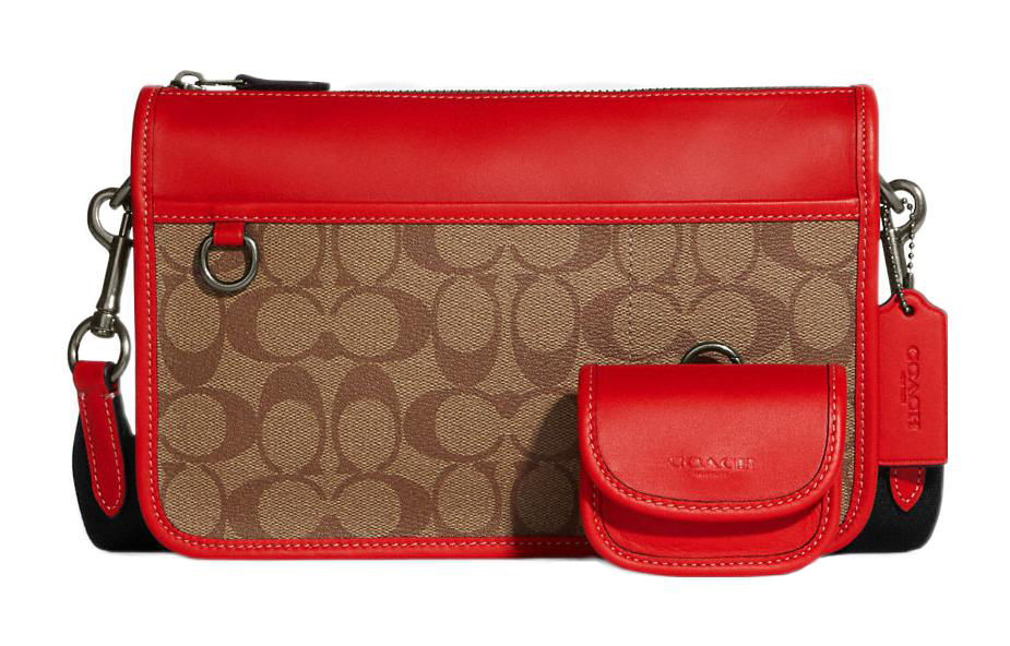 Кожаная сумка через плечо с одной лямкой из кожи Heritage Cow, средний размер, мужская, коричневая и красная COACH
Кожаная сумка через плечо с одной лямкой из кожи Heritage Cow, средний размер, мужская, коричневая и красная COACH