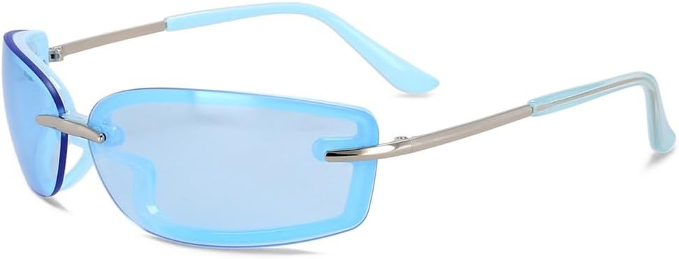 Винтажные спортивные солнцезащитные очки для женщин, классический ретро-стиль, цветные зеркальные, без оправы, модные женские солнцезащитные очки без оправы KTUCN, C1blue
Винтажные спортивные солнцезащитные очки для женщин, классический ретро-стиль, цветные зеркальные, без оправы, модные женские солнцезащитные очки без оправы KTUCN, C1blue