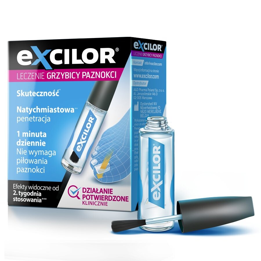 Эксилиор жидкость для лечения грибка ногтей, 3,3 мл Ad Pharma Poland
Эксилиор жидкость для лечения грибка ногтей, 3,3 мл Ad Pharma Poland
