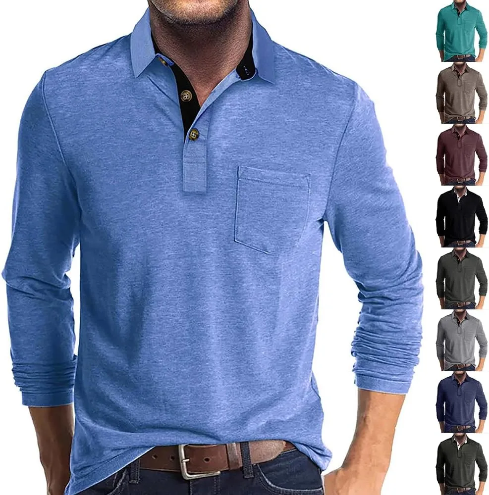 Мужская рубашка поло с длинным рукавом и воротником FULILYEO
Мужская рубашка поло с длинным рукавом и воротником FULILYEO