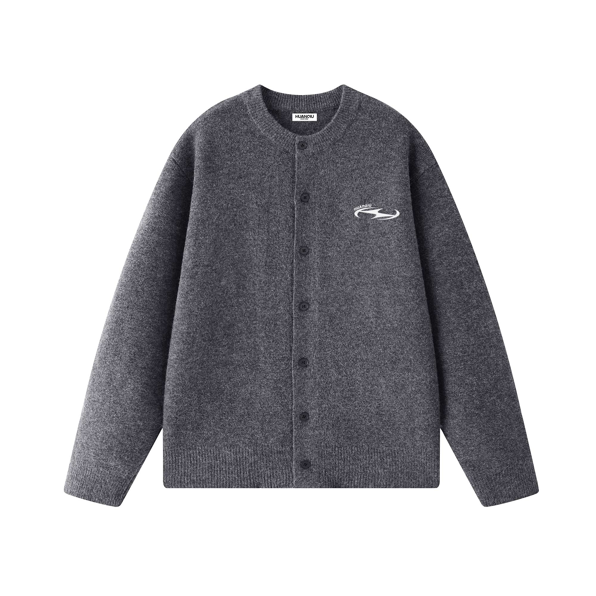 Кардиган Unisex Crew Neck Moderate HUANQIU, темно-серый
Кардиган Unisex Crew Neck Moderate HUANQIU, темно-серый