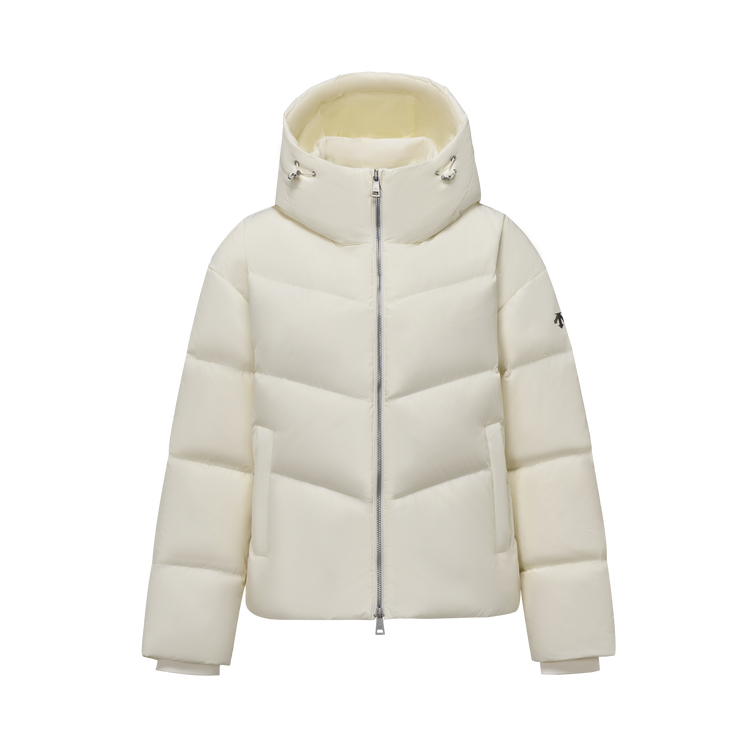 DESCENTE Женская укороченная утепленная куртка с капюшоном, CR-Egret
DESCENTE Женская укороченная утепленная куртка с капюшоном, CR-Egret