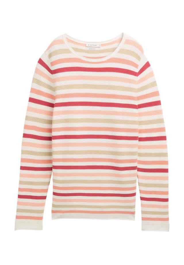 Вязаный свитер из хлопка с боковыми разрезами Tom Tailor, оранжевый
Вязаный свитер из хлопка с боковыми разрезами Tom Tailor, оранжевый