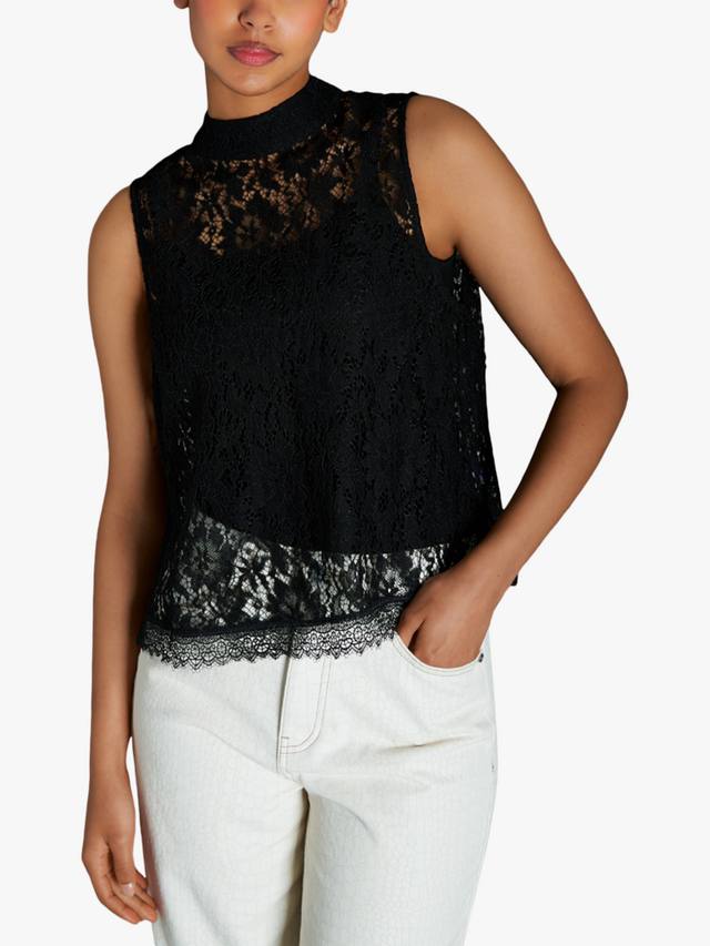 Топ с кружевными рукавами EAST 42ND, Jet Black
Топ с кружевными рукавами EAST 42ND, Jet Black