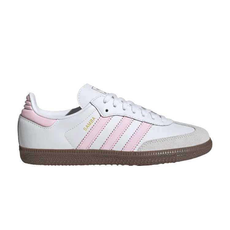 Кроссовки Adidas Samba OG J, White Clear Pink Gum 
Кроссовки Adidas Samba OG J, White Clear Pink Gum