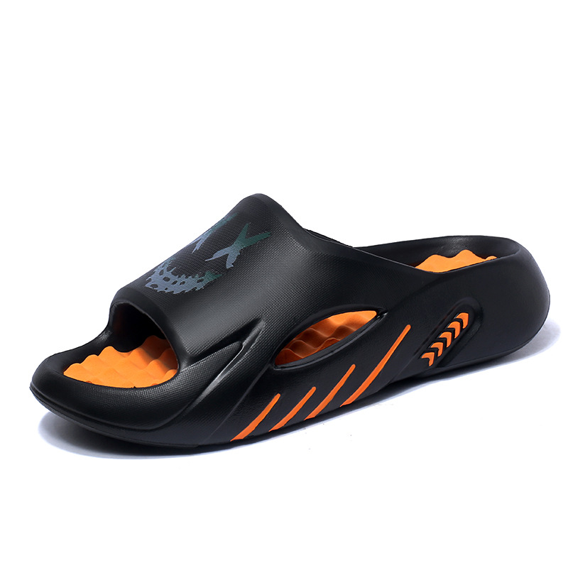 TAFN Тапочки-слайды мужские, износостойкие, черно-оранжевые
TAFN Тапочки-слайды мужские, износостойкие, черно-оранжевые