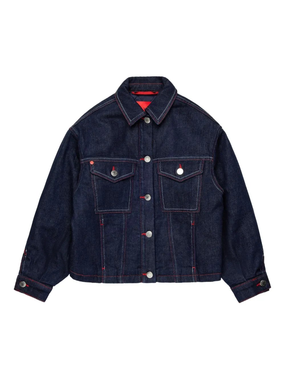 Джинсовая куртка с нашивкой-логотипом MAX&Co. Kids, синий
Джинсовая куртка с нашивкой-логотипом MAX&Co. Kids, синий