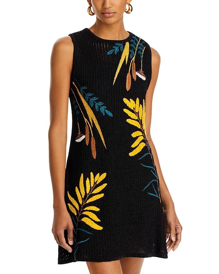 Мини-платье-свитер с вышивкой Misook, черный
Мини-платье-свитер с вышивкой Misook, черный