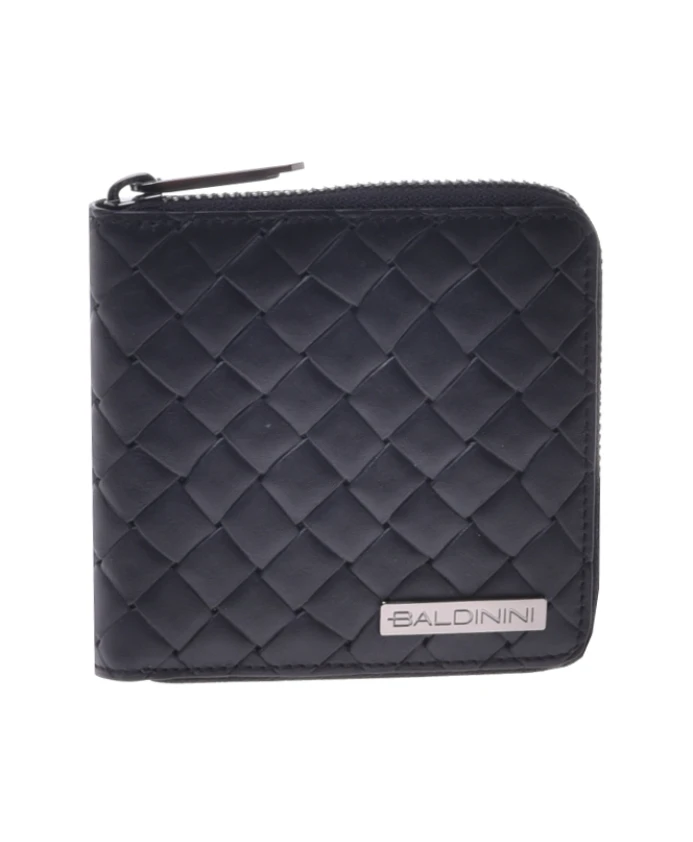 Кошелек из плетеной кожи с принтом Baldinini, черный
Кошелек из плетеной кожи с принтом Baldinini, черный