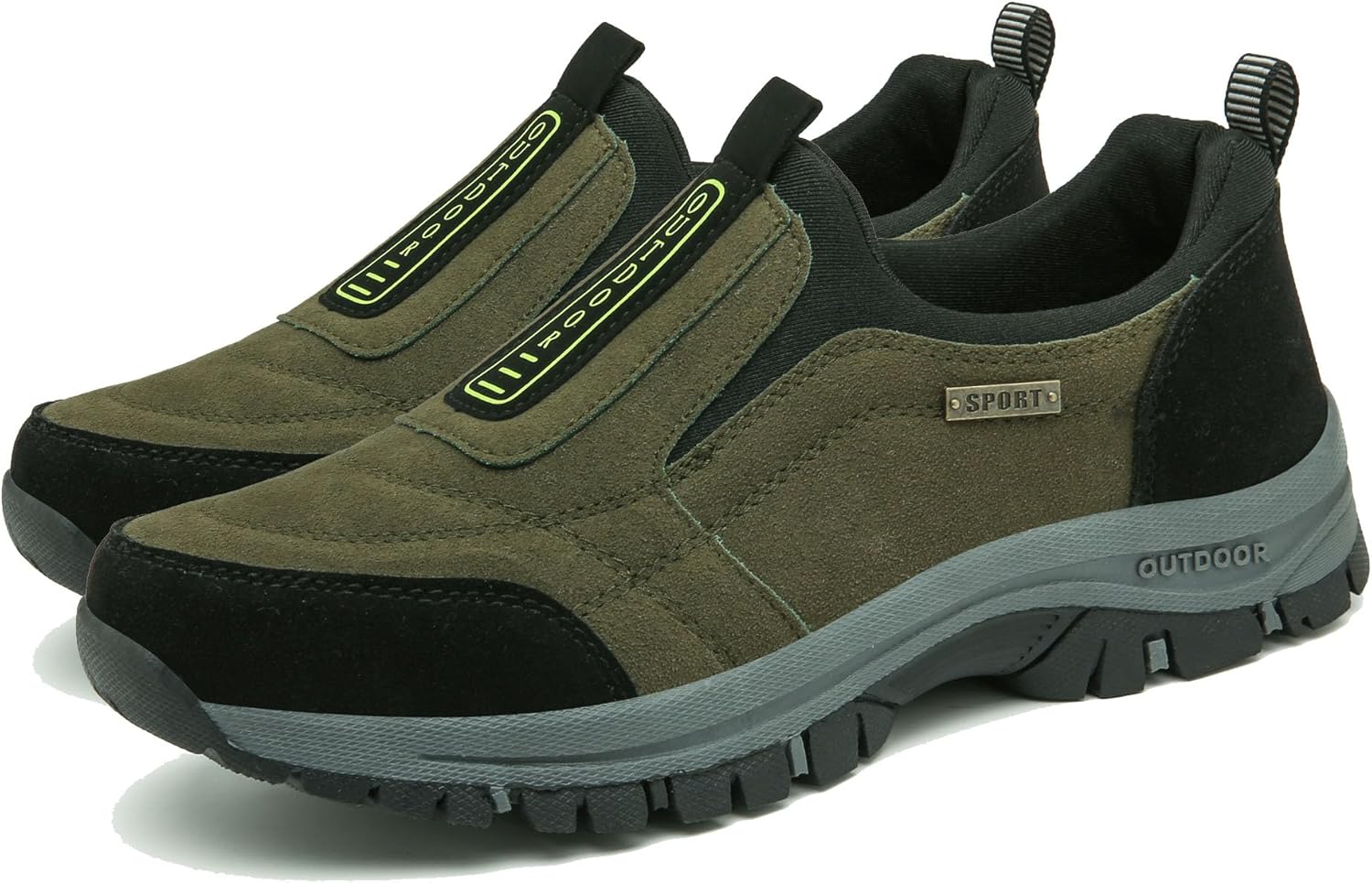 Мужские водонепроницаемые походные кроссовки Удобная ортопедическая обувь для ходьбы Легко надеваются Наружные кроссовки Odipon, зеленый
Мужские водонепроницаемые походные кроссовки Удобная ортопедическая обувь для ходьбы Легко надеваются Наружные кроссовки Odipon, зеленый