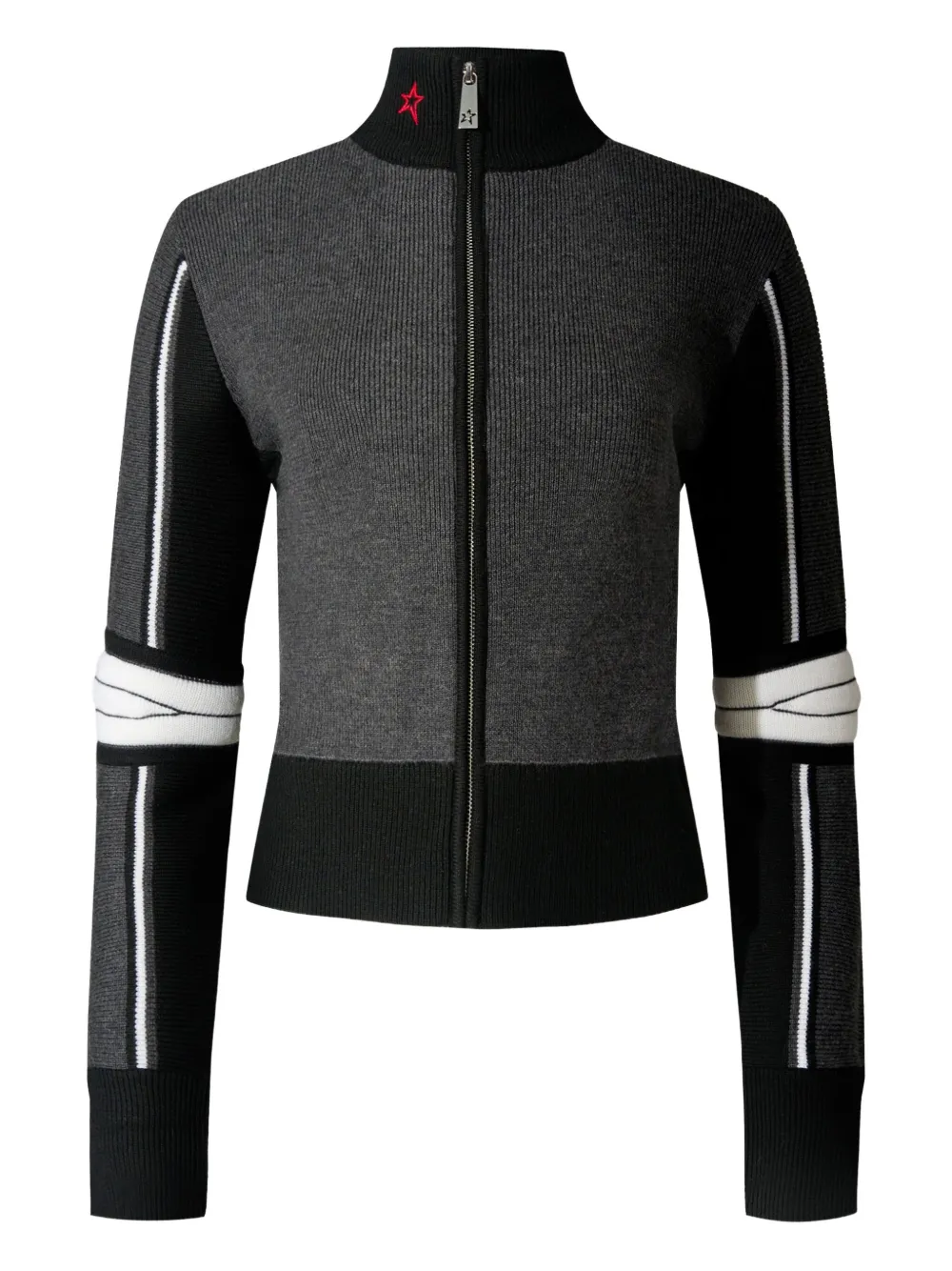 Кардиган на молнии с отделкой в полоску Perfect Moment, серый
Кардиган на молнии с отделкой в полоску Perfect Moment, серый