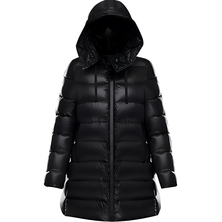 Пуховик женский черный Moncler 
Пуховик женский черный Moncler