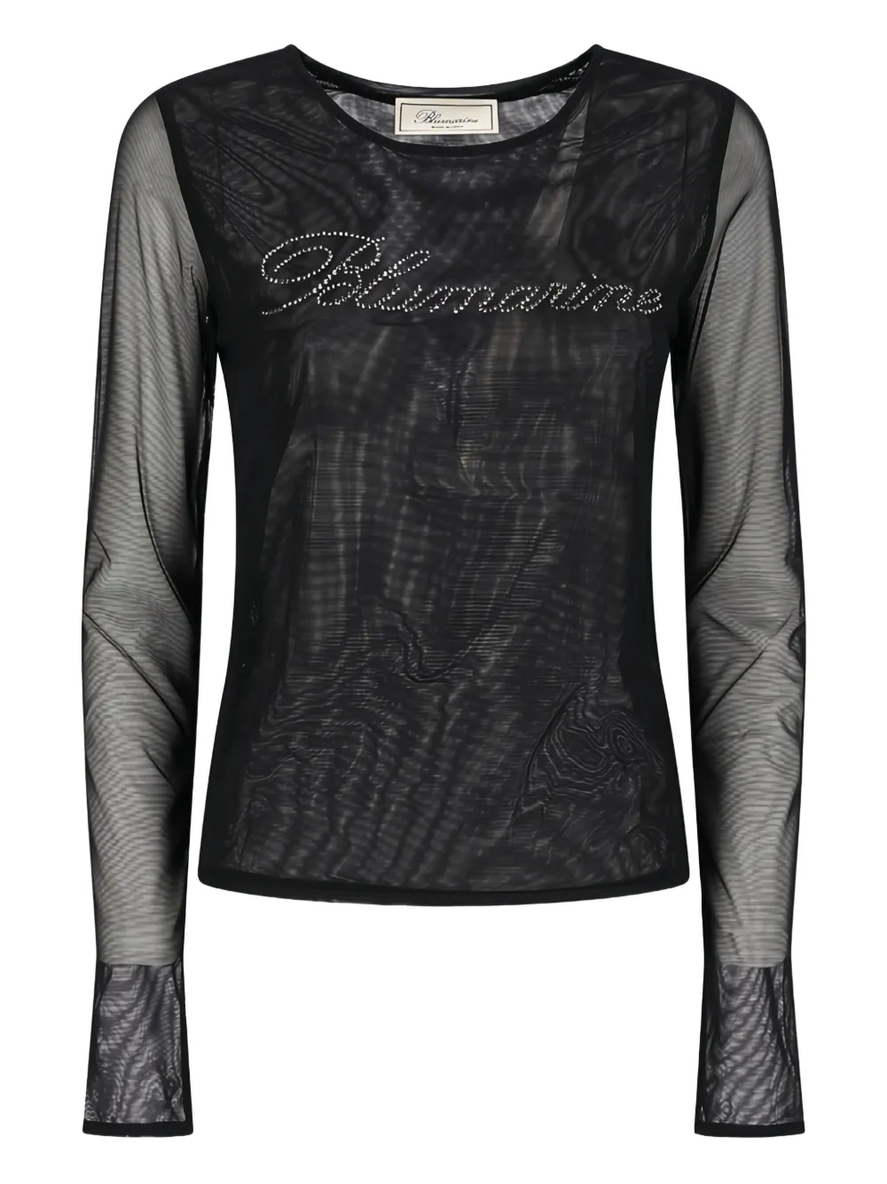 Футболка из тюля с декором BLUMARINE, черный
Футболка из тюля с декором BLUMARINE, черный