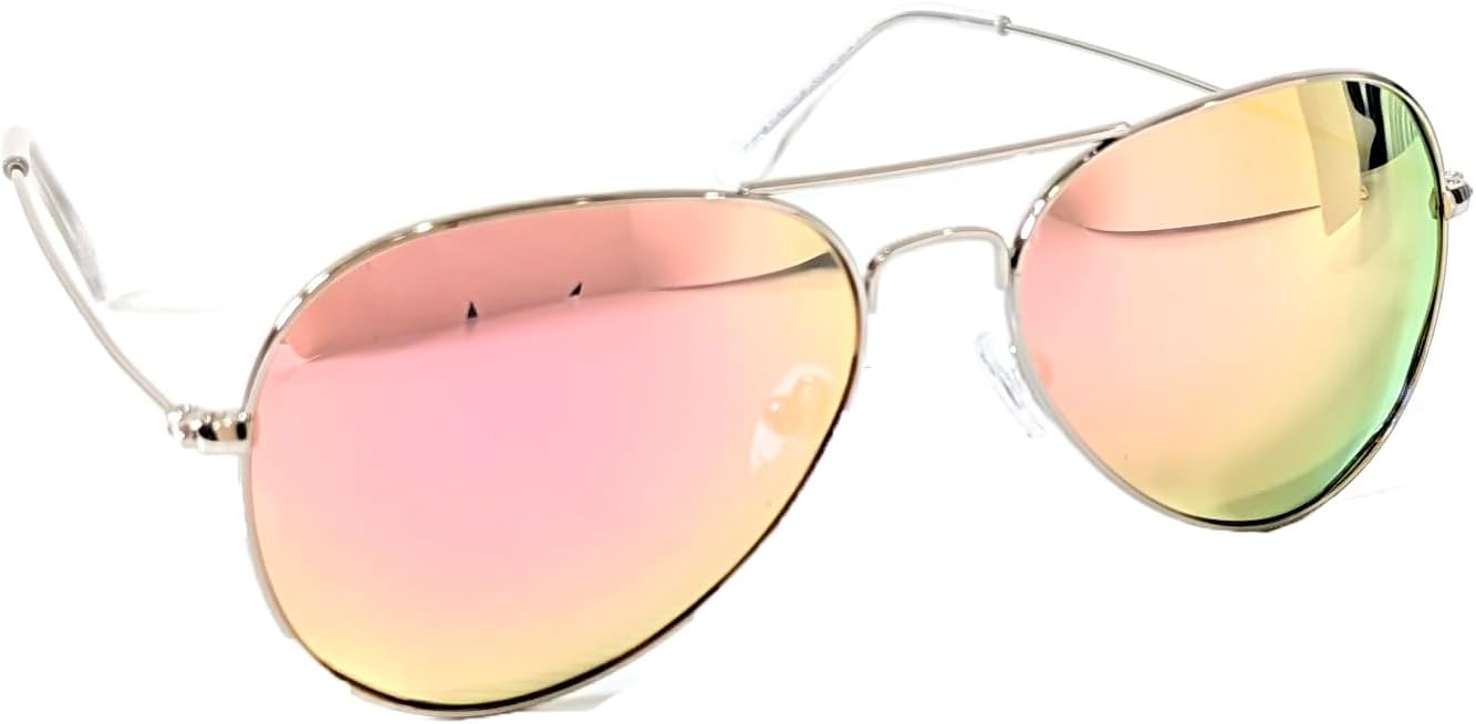 Классические солнцезащитные очки-авиаторы в серебристой металлической оправе с розовыми зеркальными линзами – солнцезащитные очки с защитой от УФ-излучения для женщин и мужчин Fashion Culture, Silver Frame With Pink Mirror Lenses
Классические солнцезащитные очки-авиаторы в серебристой металлической оправе с розовыми зеркальными линзами – солнцезащитные очки с защитой от УФ-излучения для женщин и мужчин Fashion Culture, Silver Frame With Pink Mirror Lenses