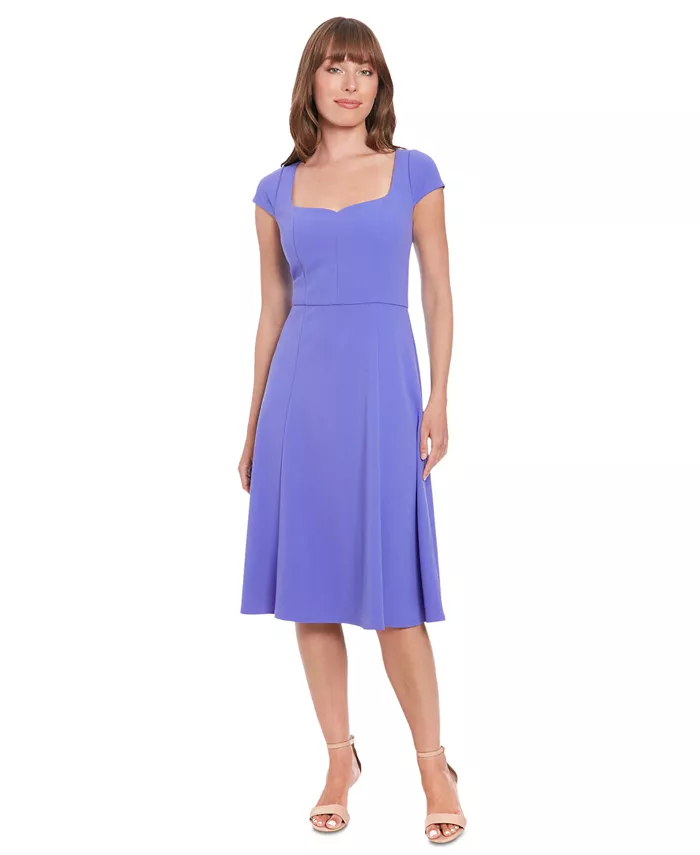 Женское платье с каплевидным вырезом и короткими рукавами-крылышками Sweetheart-Neck Cap-Sleeve Dress London Times, синий
Женское платье с каплевидным вырезом и короткими рукавами-крылышками Sweetheart-Neck Cap-Sleeve Dress London Times, синий
