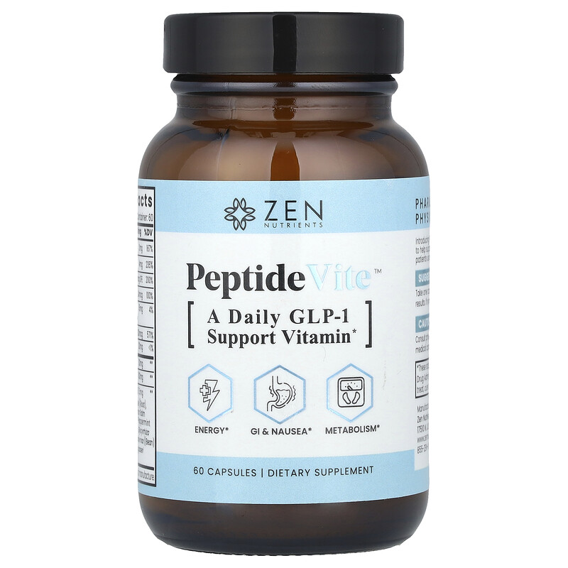 Zen Nutrients, PeptideVite , 60 капсул
Zen Nutrients, PeptideVite , 60 капсул
