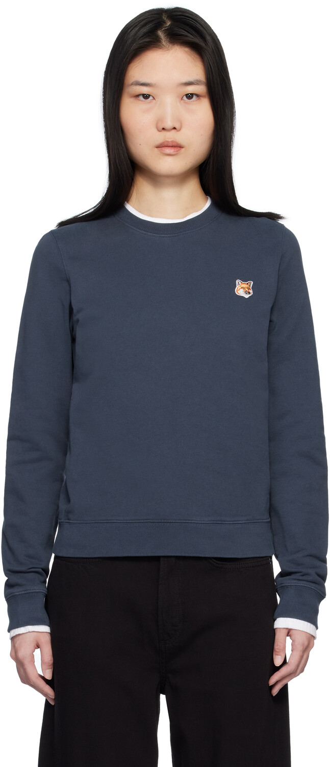 Толстовка с изображением головы лисы в морском стиле Maison Kitsune
Толстовка с изображением головы лисы в морском стиле Maison Kitsune