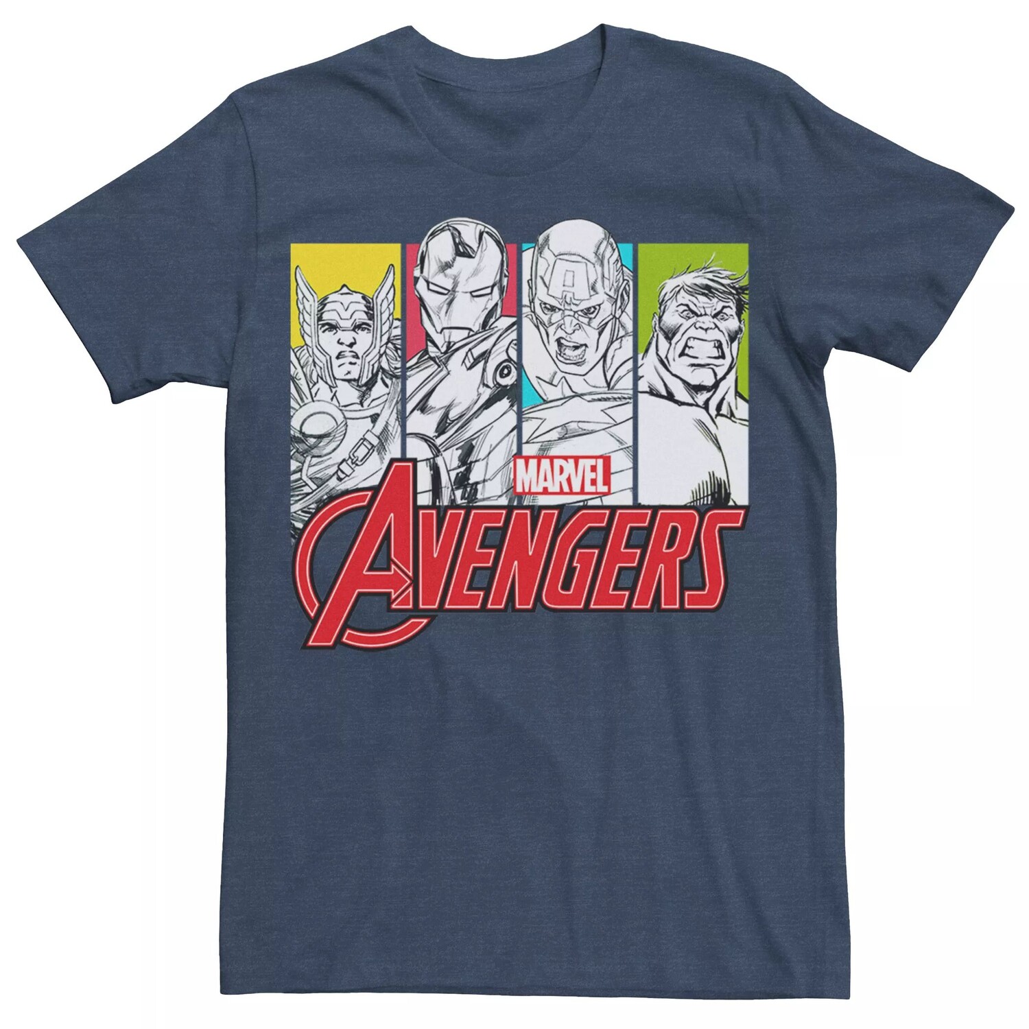 Мужская футболка в стиле поп-культуры «Мстители» Licensed Character
Мужская футболка в стиле поп-культуры «Мстители» Licensed Character