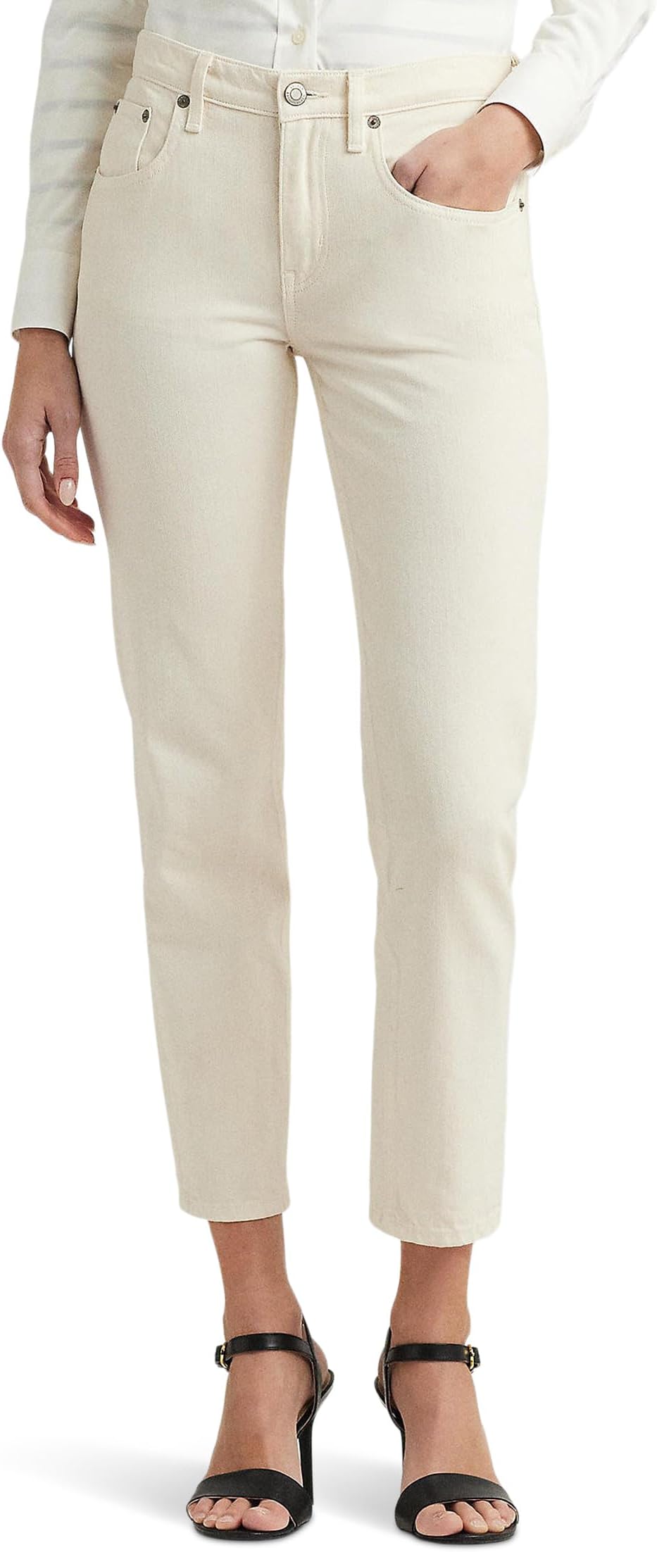Джинсы Lauren Ralph Lauren Relaxed Tapered Ankle Jeans, цвет Mascarpone Cream Wash
Джинсы Lauren Ralph Lauren Relaxed Tapered Ankle Jeans, цвет Mascarpone Cream Wash