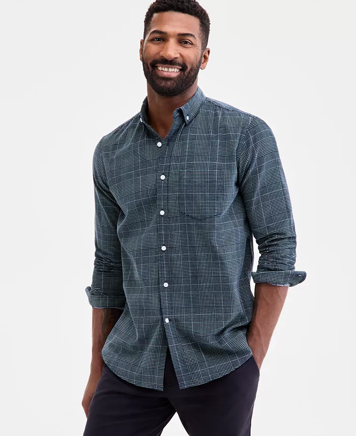 Мужская рубашка из хлопкового вельвета в клетку Glen Club Room, синий
Мужская рубашка из хлопкового вельвета в клетку Glen Club Room, синий