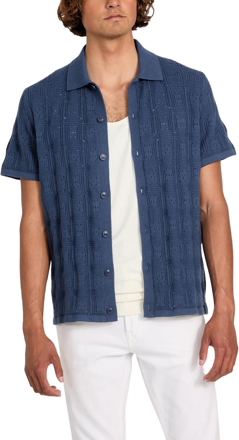 Мужская кофта-топанга GUESS с коротким рукавом и пуговицами, Endless Blue
Мужская кофта-топанга GUESS с коротким рукавом и пуговицами, Endless Blue