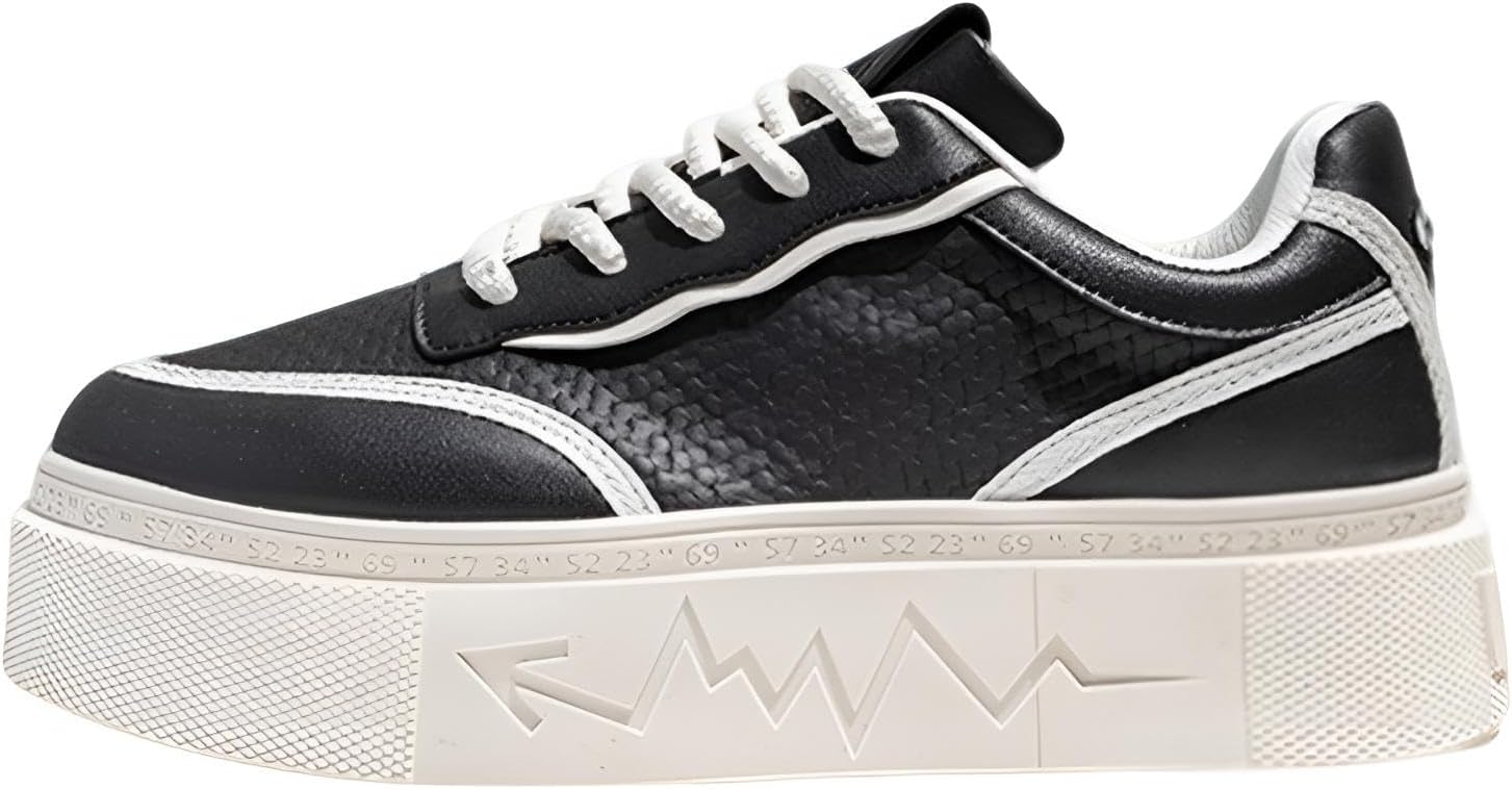 Кроссовки на платформе с геометрическим дизайном подошвы, белые и черные, повседневный спортивный стиль Generic
Кроссовки на платформе с геометрическим дизайном подошвы, белые и черные, повседневный спортивный стиль Generic