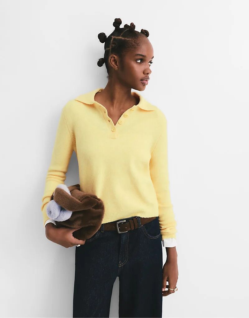 Мягкий вязаный свитер Pull&Bear желтого цвета
Мягкий вязаный свитер Pull&Bear желтого цвета