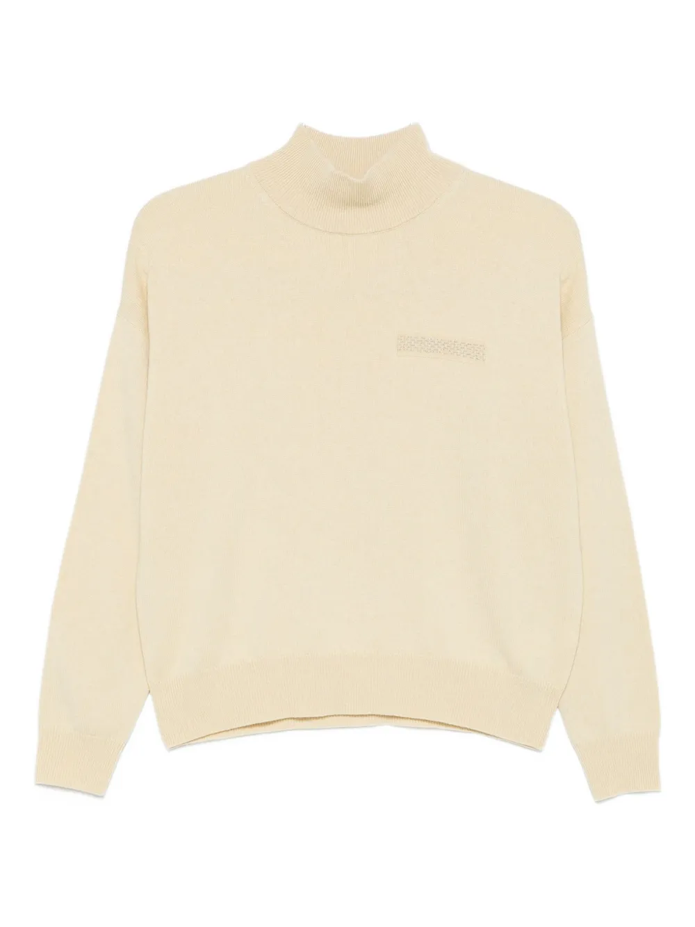 Топ с высоким воротом и вышитыми деталями Peserico, нейтральный
Топ с высоким воротом и вышитыми деталями Peserico, нейтральный