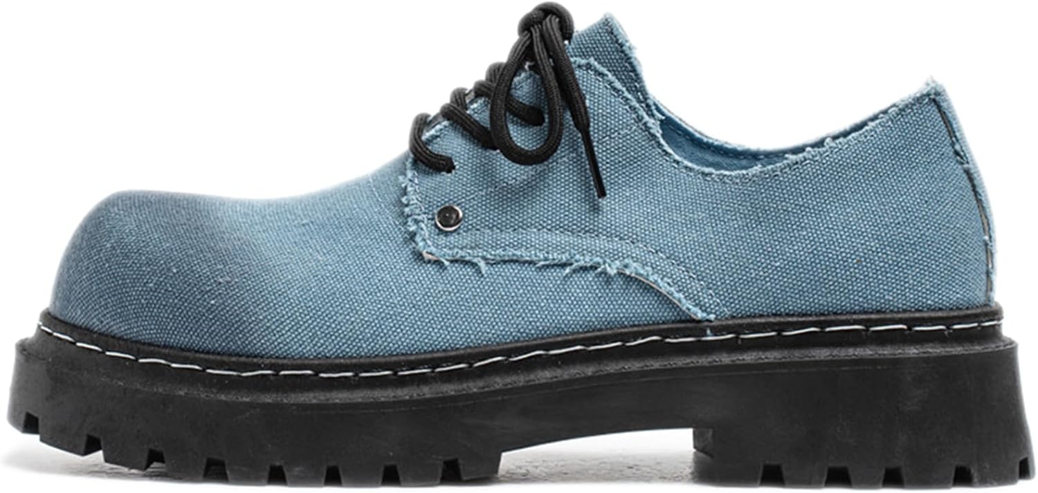 Мужские джинсовые туфли с шнуровкой на платформе, массивный каблук, оксфорды с круглым носком, удобные, с противоскользящей подошвой, классические дерби для свадьбы и делового выхода Adkgbe, синий
Мужские джинсовые туфли с шнуровкой на платформе, массивный каблук, оксфорды с круглым носком, удобные, с противоскользящей подошвой, классические дерби для свадьбы и делового выхода Adkgbe, синий