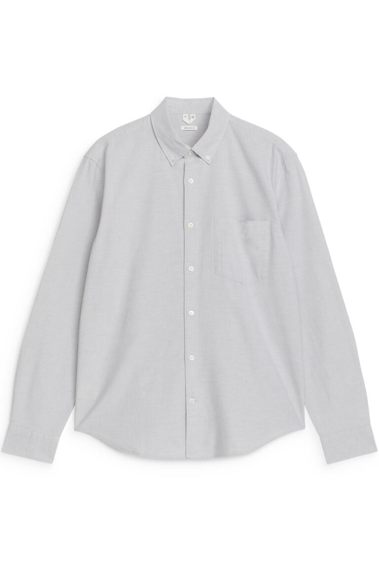 Оксфордская рубашка Arket, серый
Оксфордская рубашка Arket, серый