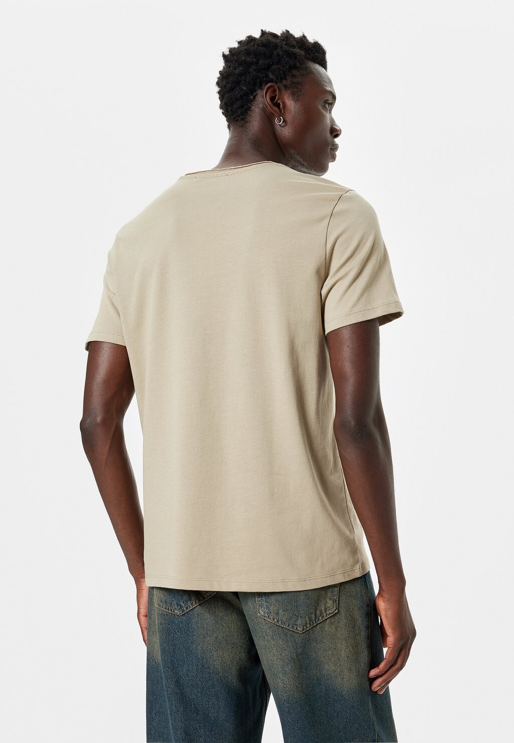 Базовая футболка Koton, бежевый
Базовая футболка Koton, бежевый