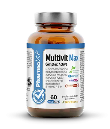 Мультивит Макс Комплекс Актив 60 Капсул Pharmovit
Мультивит Макс Комплекс Актив 60 Капсул Pharmovit