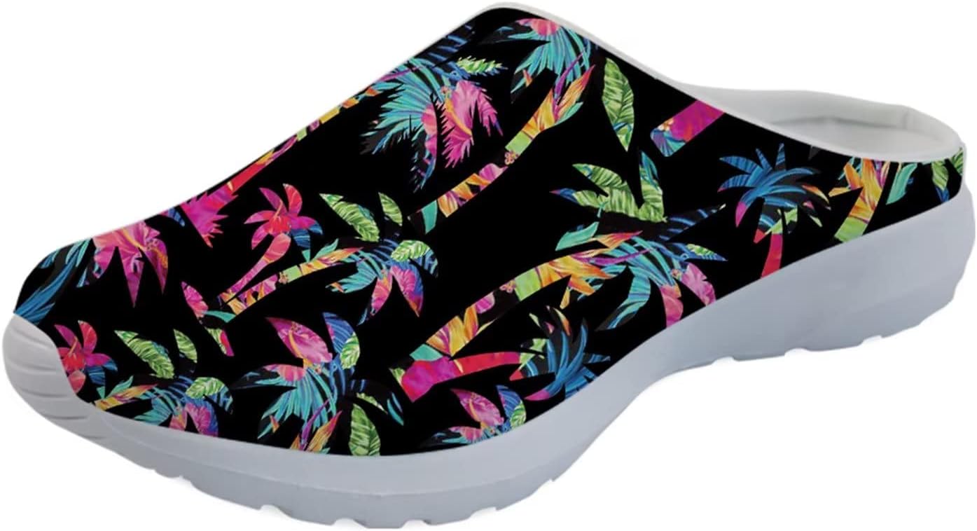 Женские мюли-кроссовки Forchrinse Tropical Hibiscus Palm с сеткой, легкие и дышащие, для прогулок, Colorful Palm
Женские мюли-кроссовки Forchrinse Tropical Hibiscus Palm с сеткой, легкие и дышащие, для прогулок, Colorful Palm