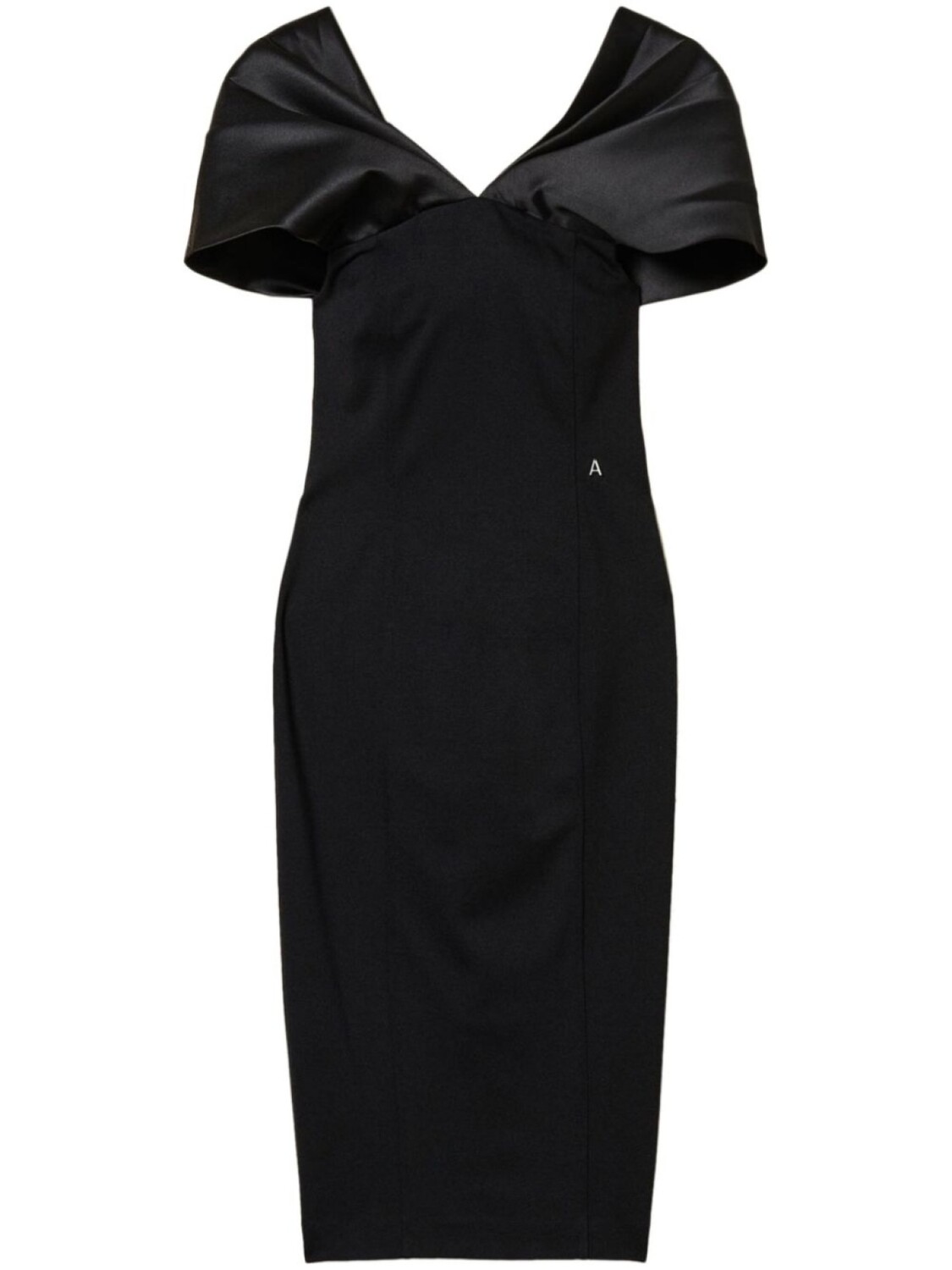 Платье миди с V-образным вырезом TWINSET, черный
Платье миди с V-образным вырезом TWINSET, черный