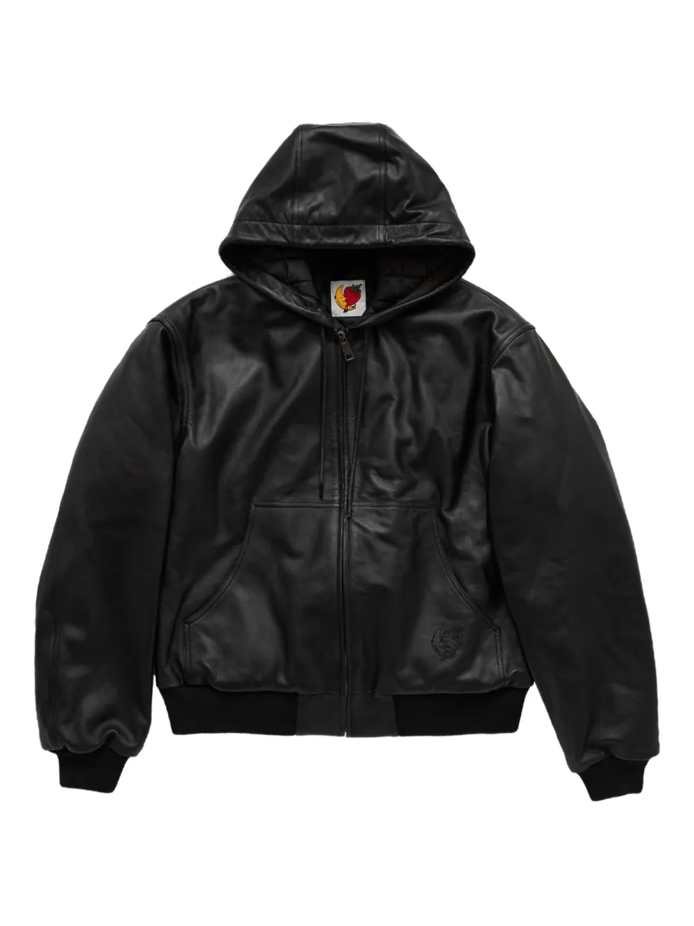 Кожаная толстовка с капюшоном на молнии SKY HIGH FARM, черный
Кожаная толстовка с капюшоном на молнии SKY HIGH FARM, черный