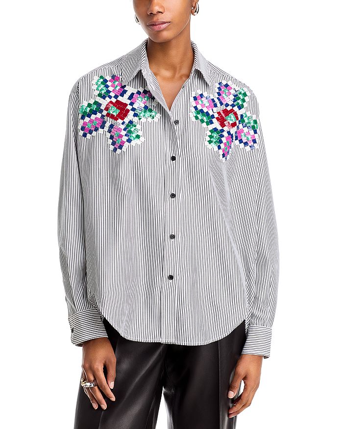 Полосатая рубашка Essentiel Antwerp, черный
Полосатая рубашка Essentiel Antwerp, черный