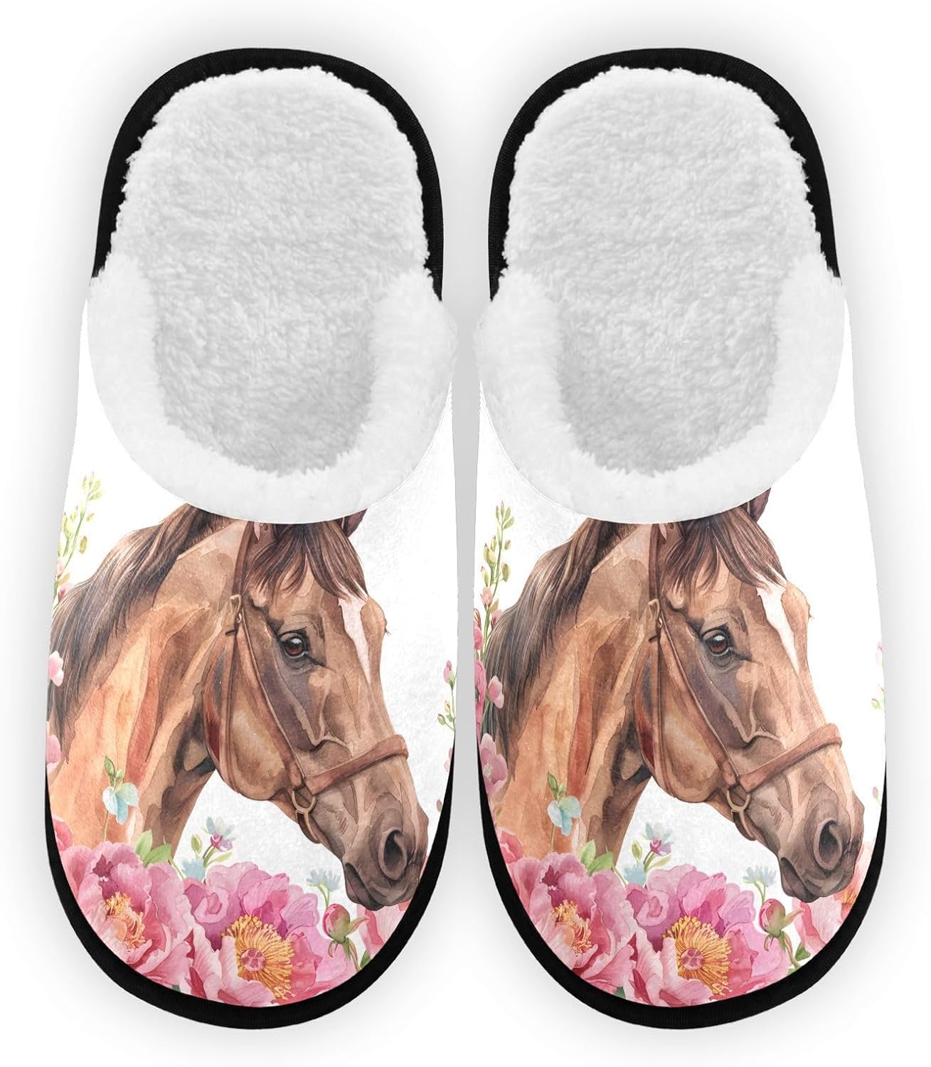 Плюшевые тапочки FENOCHE для женщин и мужчин, теплые и удобные, для путешествий и спа, домашние тапочки с противоскользящей подошвой, Horse1
Плюшевые тапочки FENOCHE для женщин и мужчин, теплые и удобные, для путешествий и спа, домашние тапочки с противоскользящей подошвой, Horse1
