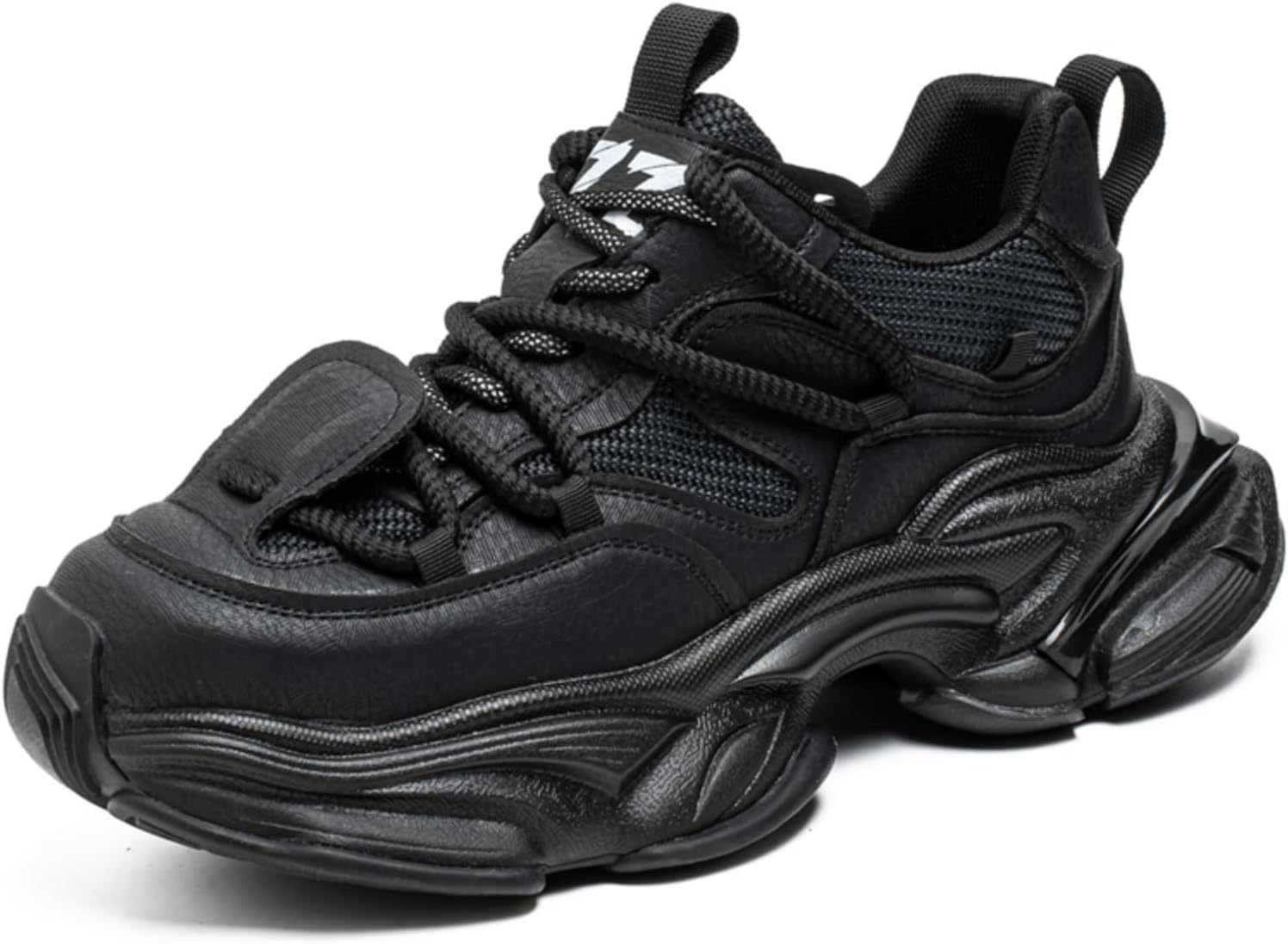Мужские массивные кроссовки из кожи и сетки на платформе Yrzhgdl, черный
Мужские массивные кроссовки из кожи и сетки на платформе Yrzhgdl, черный