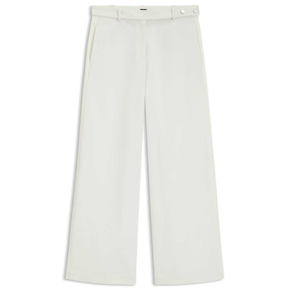 Брюки свободного кроя из хлопчатобумажной ткани BOSS, белый
Брюки свободного кроя из хлопчатобумажной ткани BOSS, белый