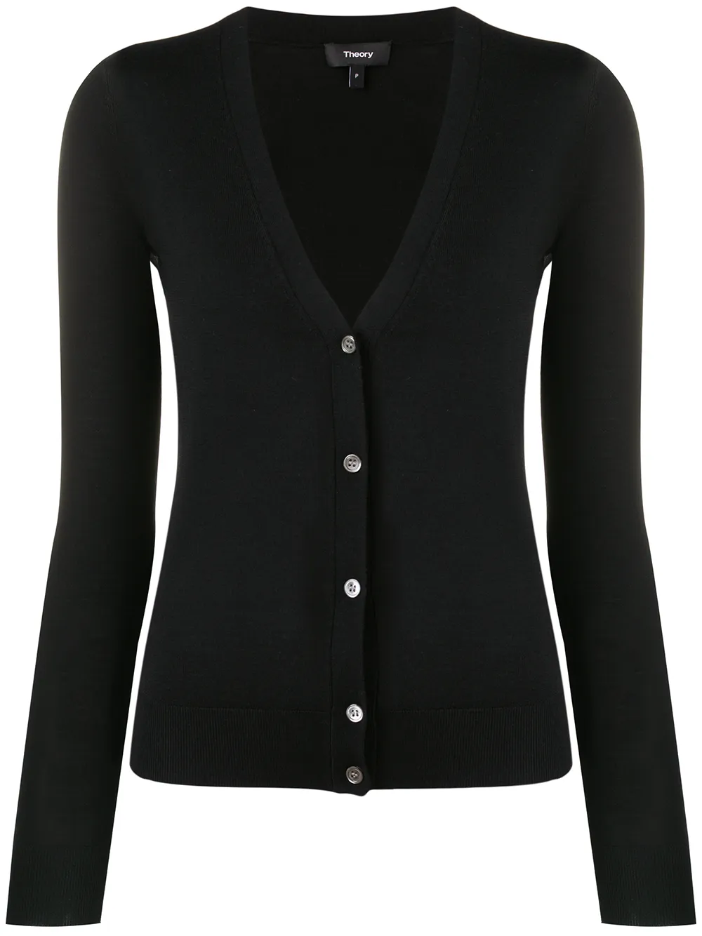Кардиган с V-образным вырезом Theory, черный
Кардиган с V-образным вырезом Theory, черный